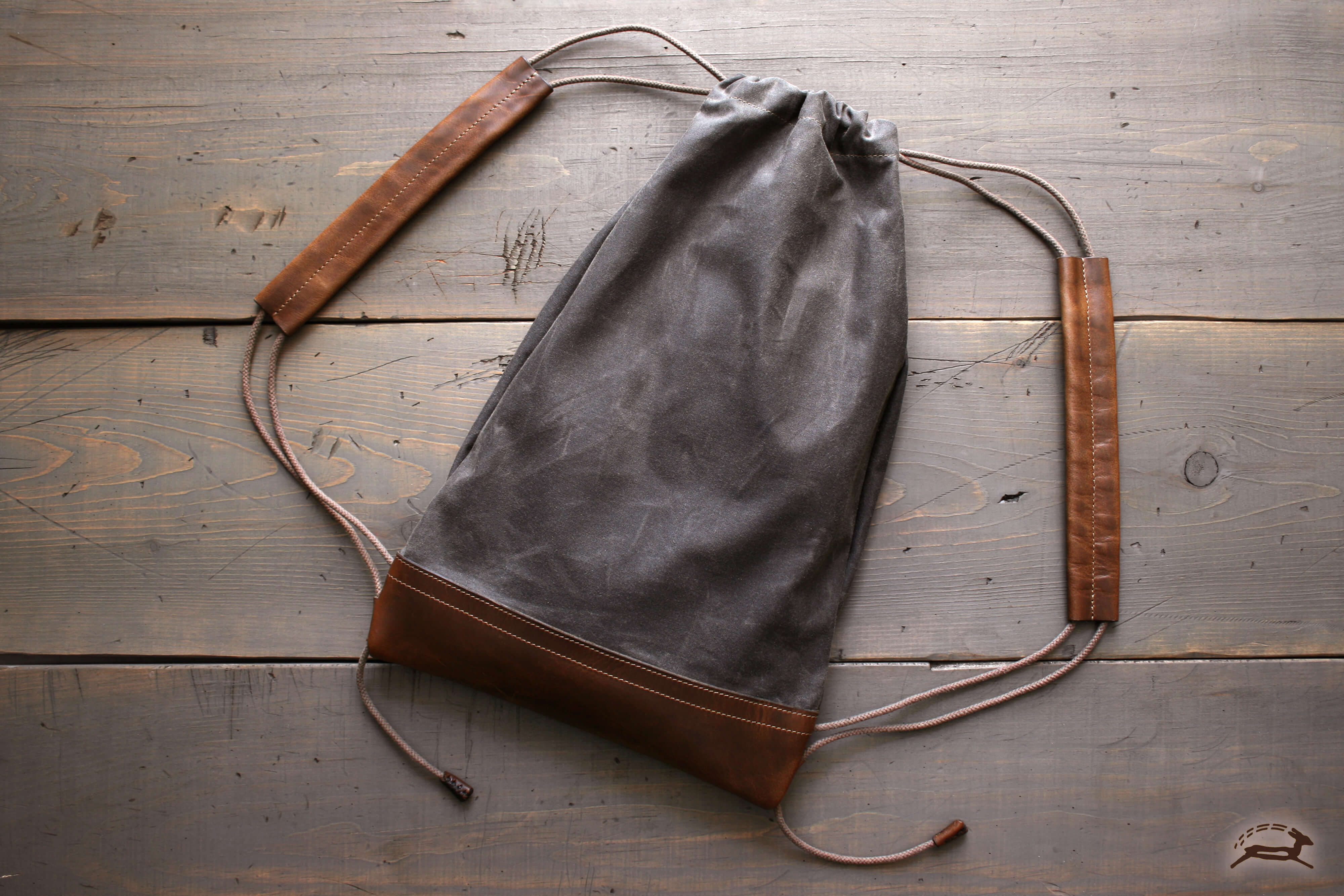 Canvas Drawstring Backpack - OCHRE handcrafted