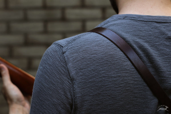 Leather Mandolin Strap - OCHRE handcrafted