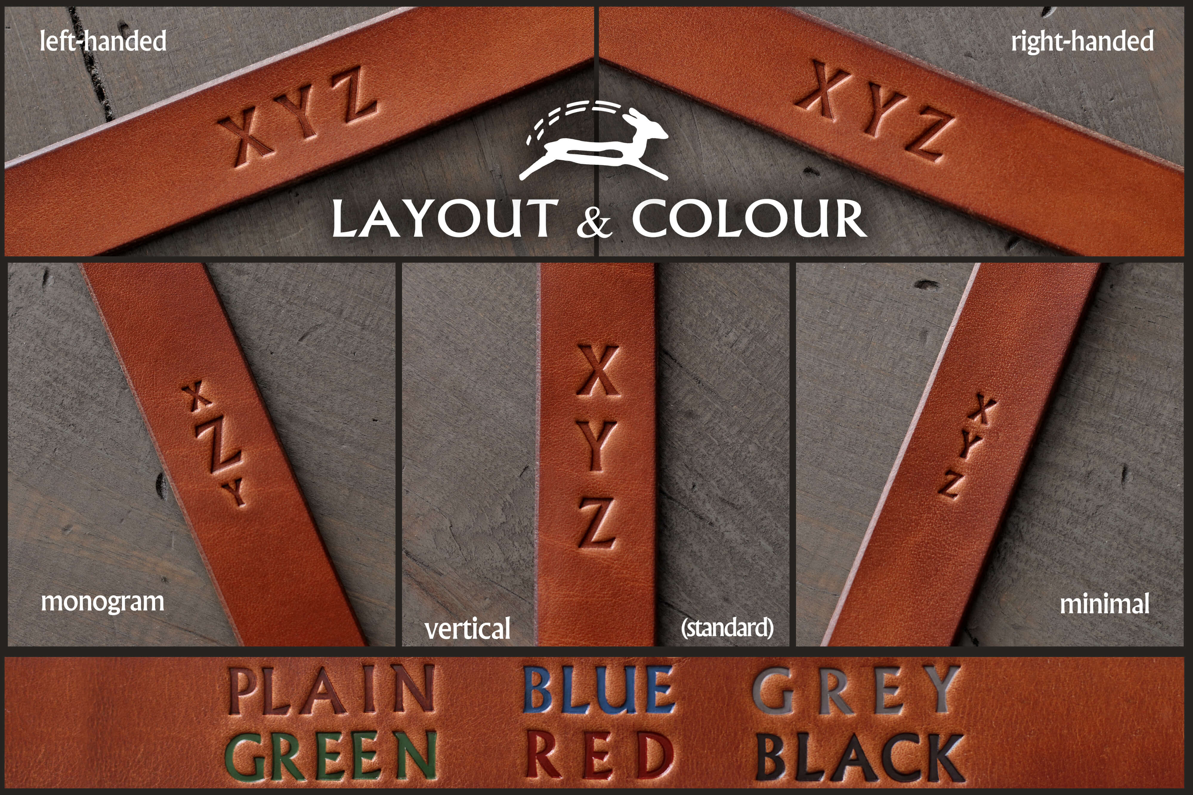 OH strap lettering options