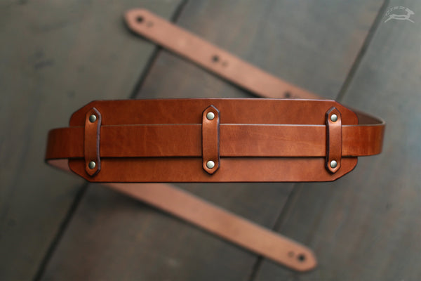 Handcrafted Leather Guitar Strap - BOLD style