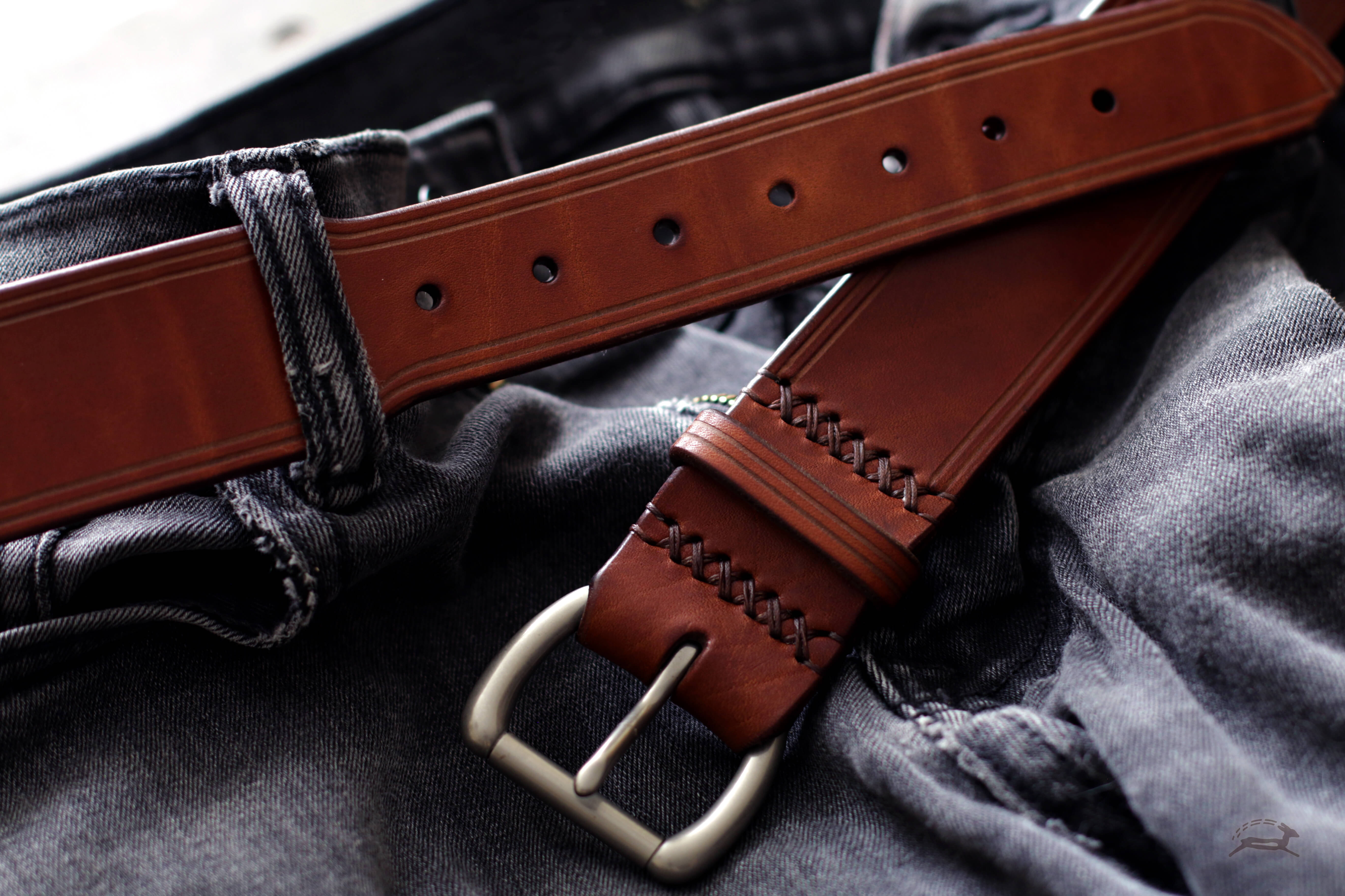 Brown Leather Belt - OCHRE handcrafted