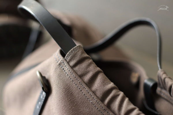 Canvas Duffel with comfortable grab handles - OCHRE handcrafted