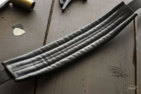 Comfortable cushioned guitar strap - OCHRE handcrafted