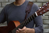 Folk Guitar Strap Leather - OCHRE handcrafted