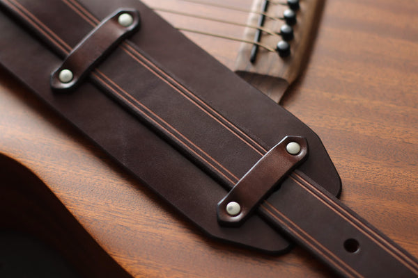 HANDCRAFTED LEATHER GUITAR STRAP