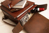 Handmade leather laptop bag - OCHRE handcrafted