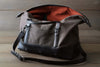 Leather and canvas duffel bag - OCHRE handcrafted