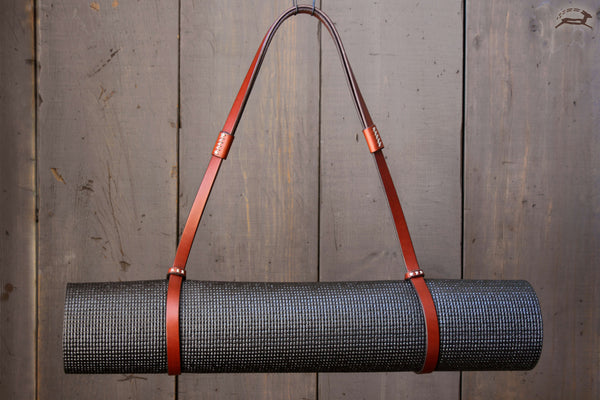 Minimalist Leather Yoga Accessory - OCHRE Handcrafted