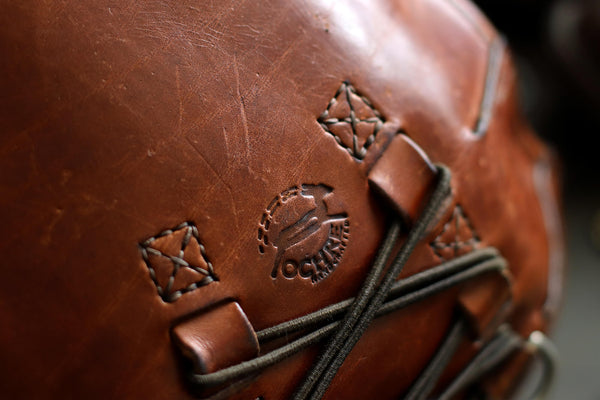 Handmade Leather backpack - traditional harness leather