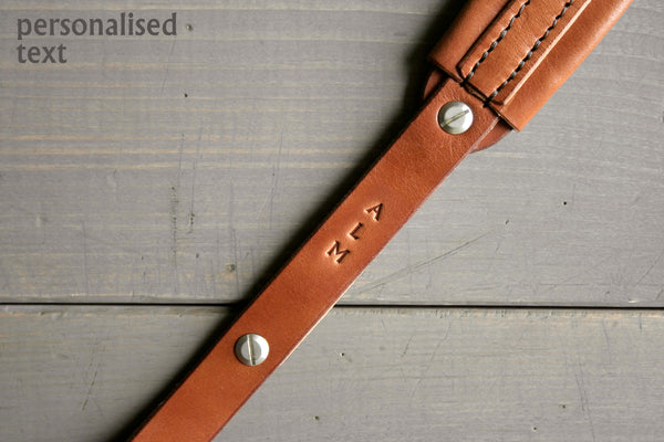 Personalised camera strap