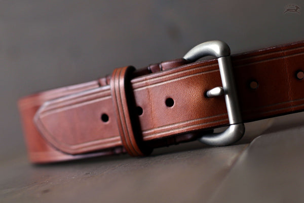 Rustic Leather Belt - OCHRE handcrafted