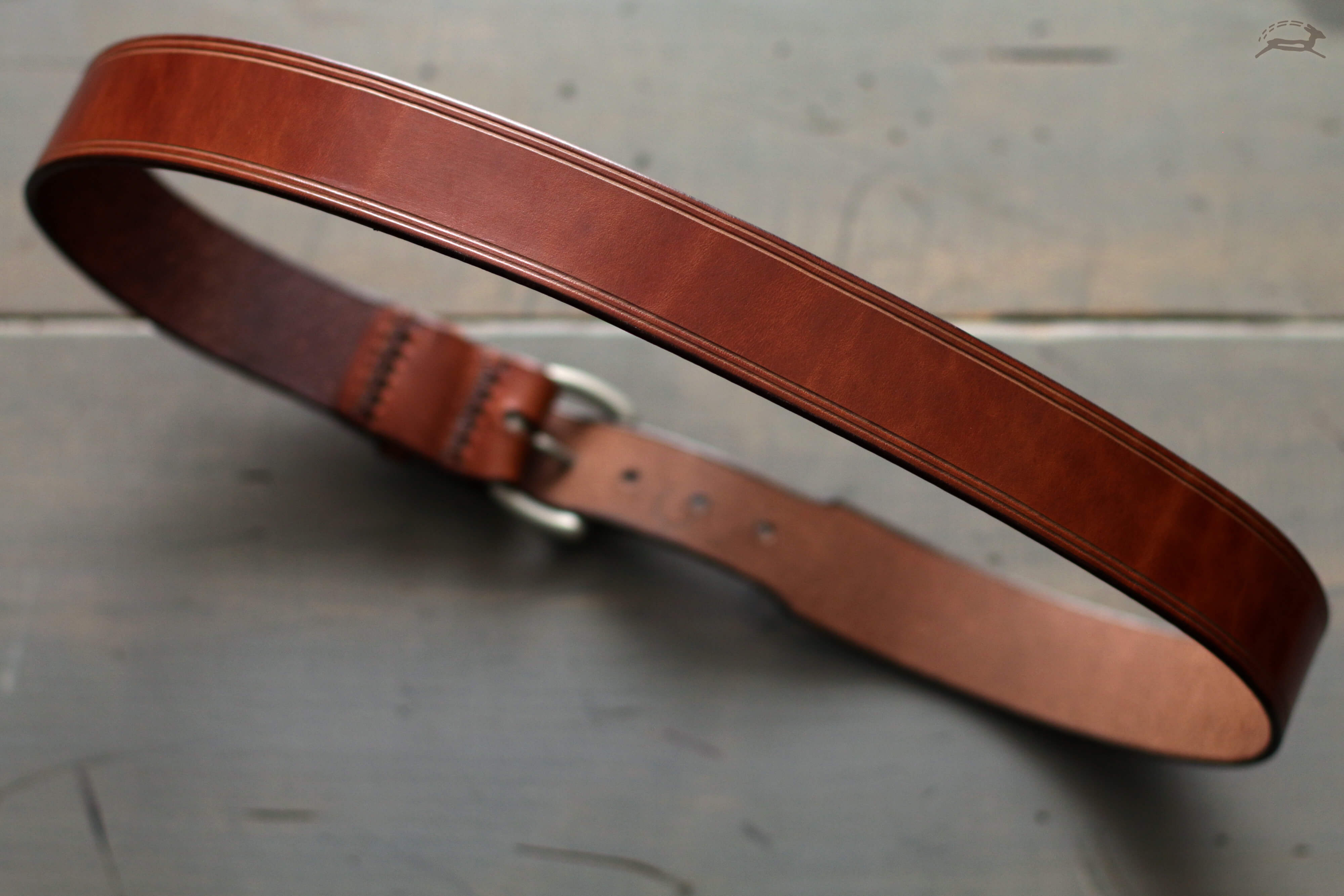 Tan Leather Belt, handmade harness leather - OCHRE handcrafted