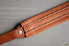 Tan leather camera strap