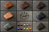 Handmade leather wallet color selection - OCHRE handcrafted