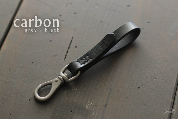 black leather key fob accessory - OCHRE handcrafted