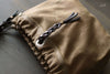 braided leather and cotton purse - OCHRE handcrafted
