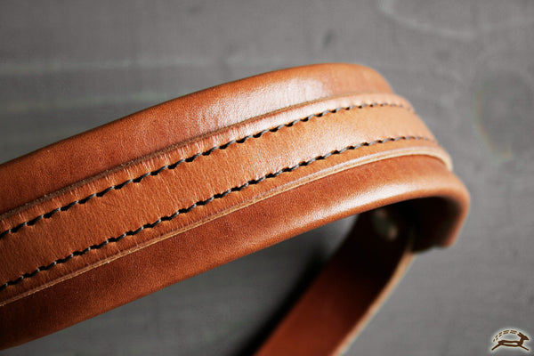 cushioned leather camera strap