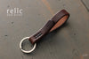 dark brown leather keychain - OCHRE handcrafted