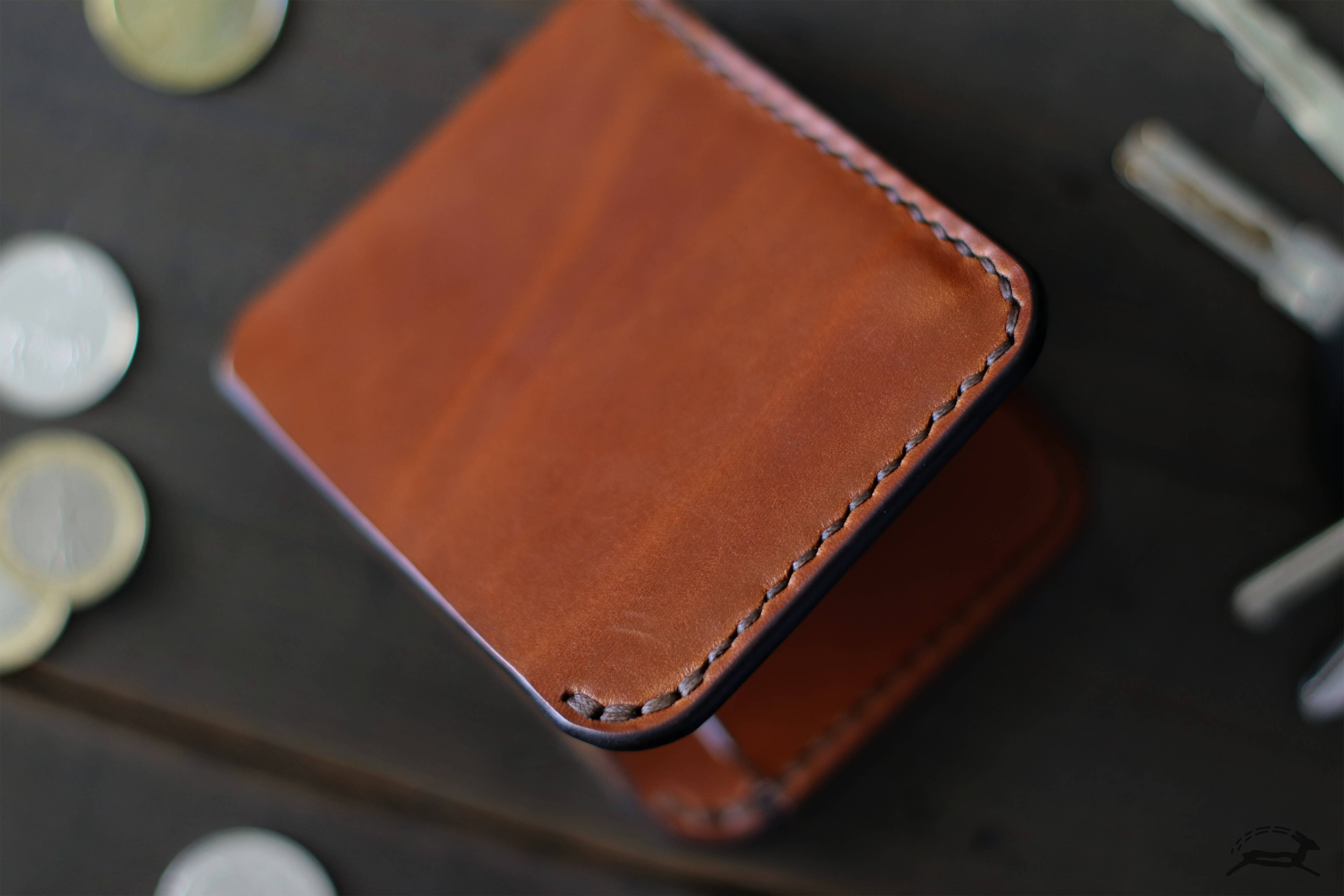 edc leather wallet - OCHRE handcrafted