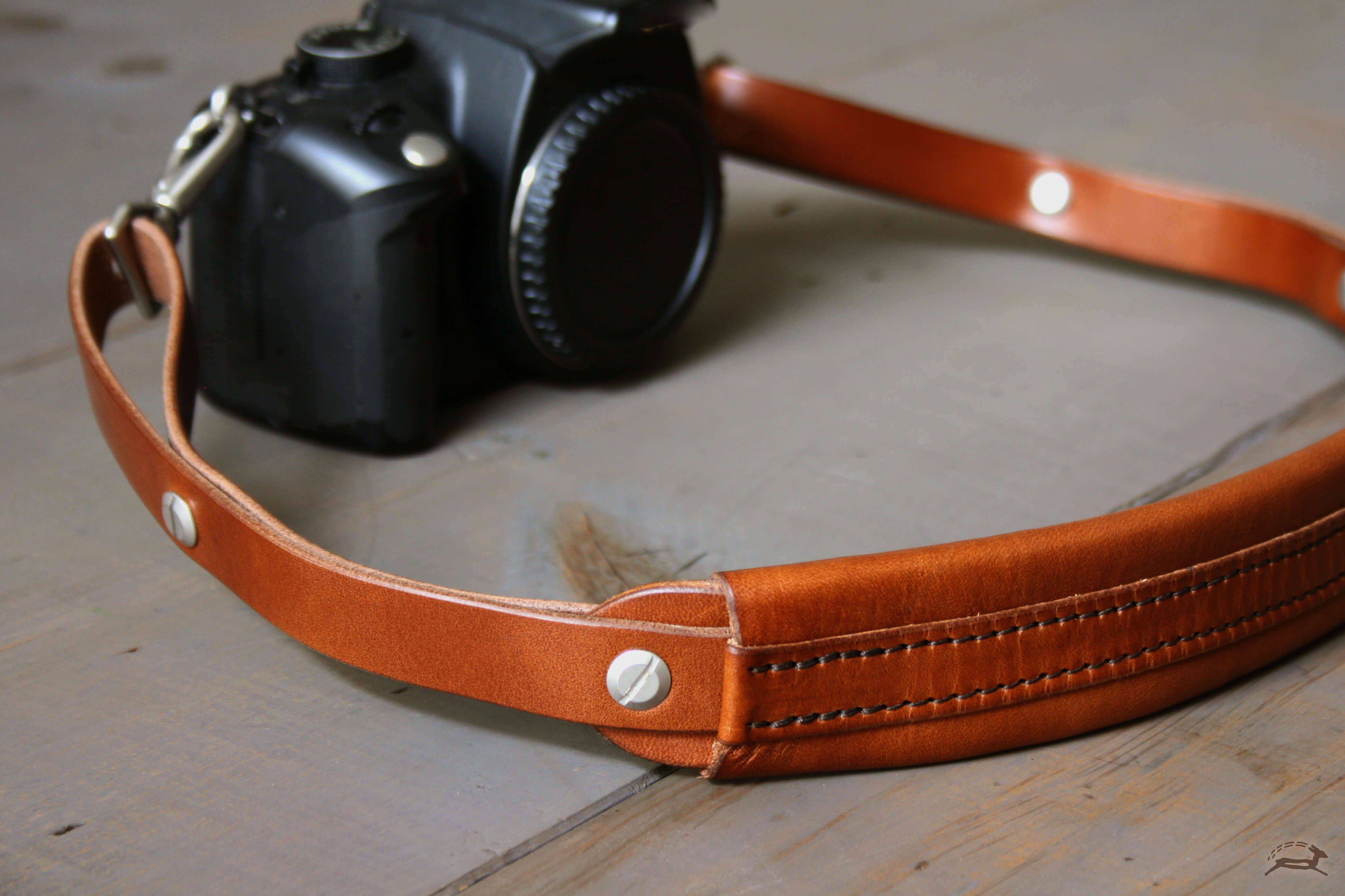 handmade leather camera strap