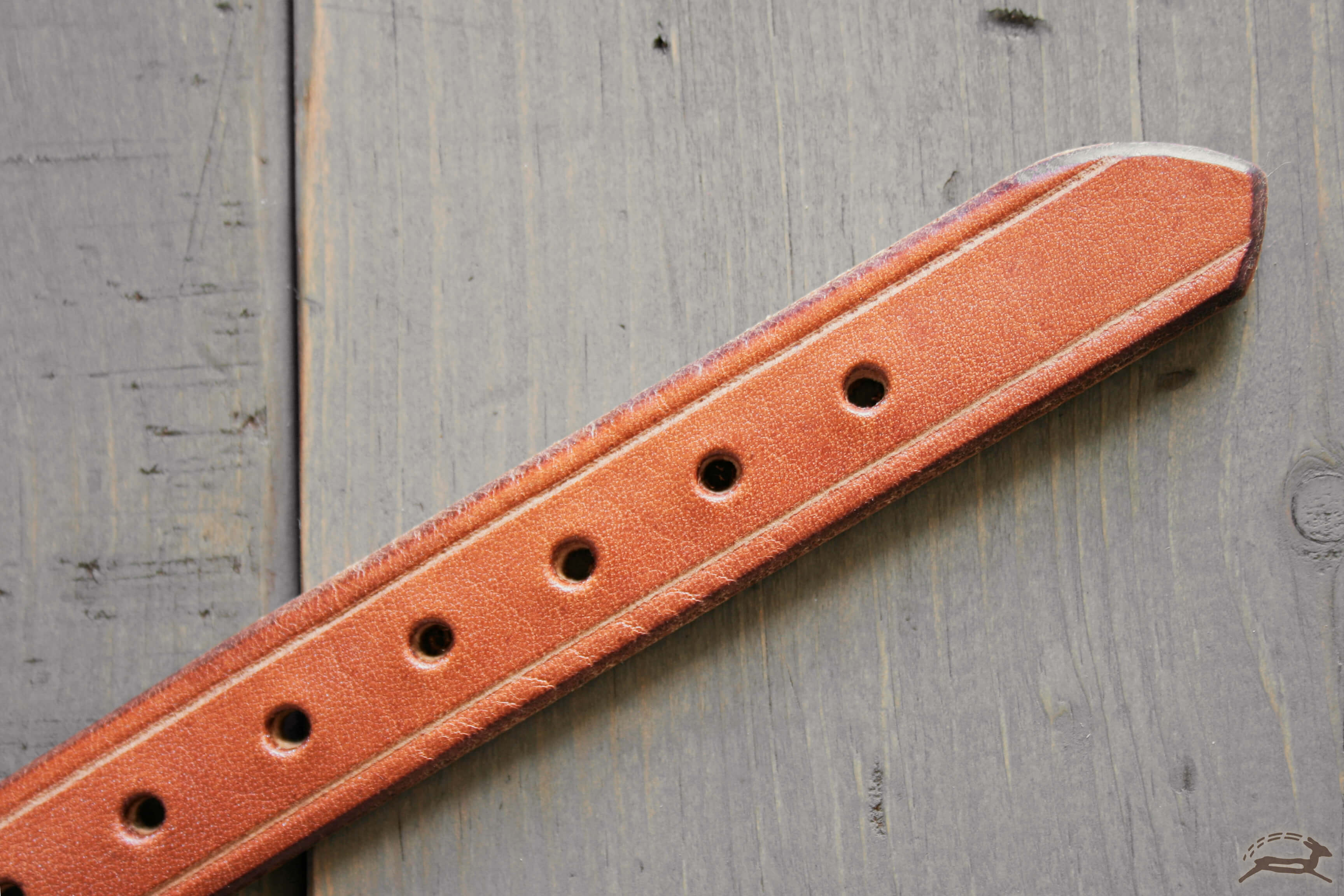 handmade leather belt full grain veg-tanned leather - OCHRE handcrafted