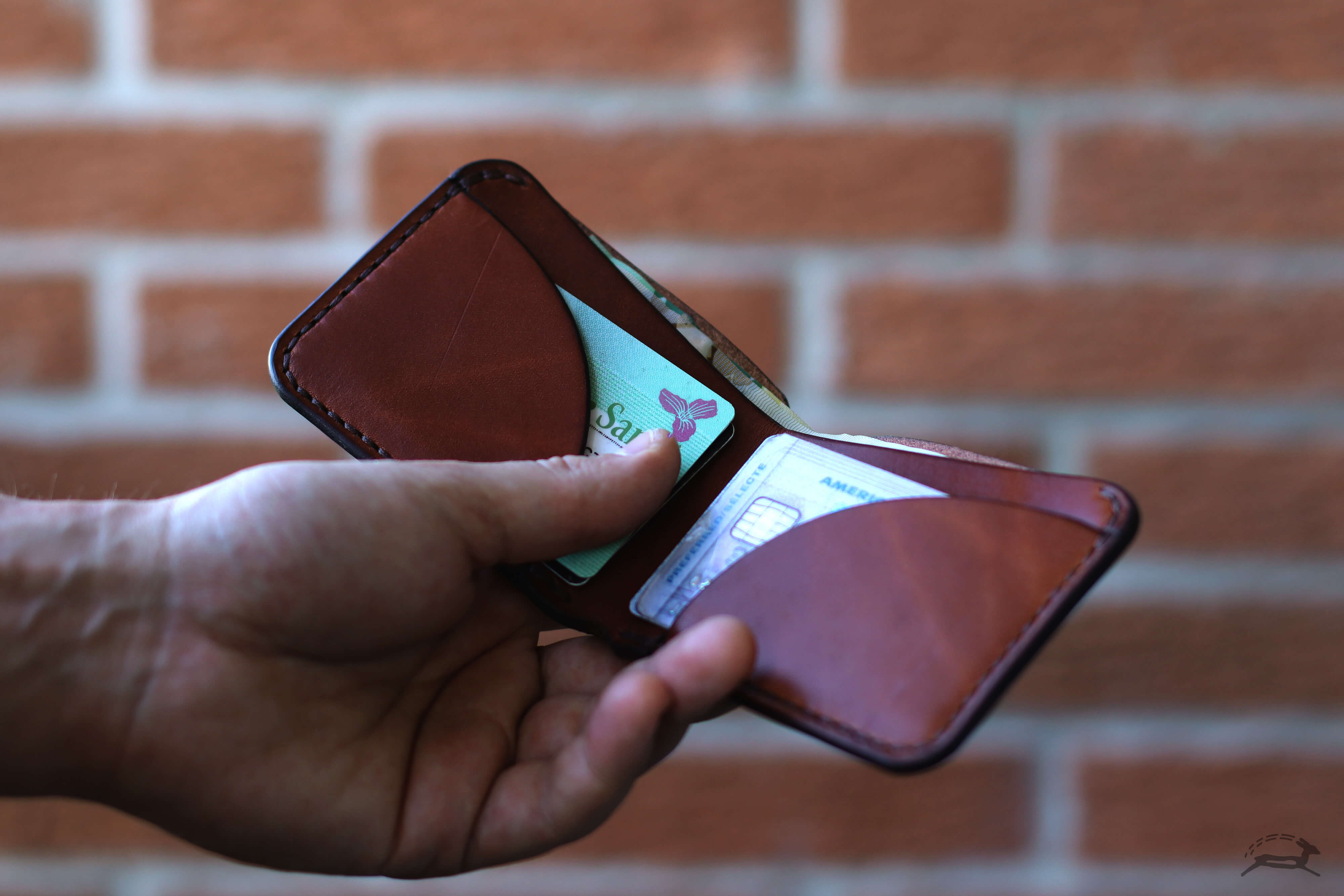 handmade leather billfold - OCHRE handcrafted