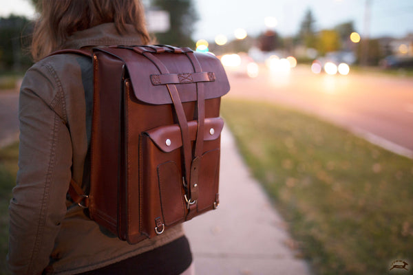 leather rucksack - OCHRE handcrafted