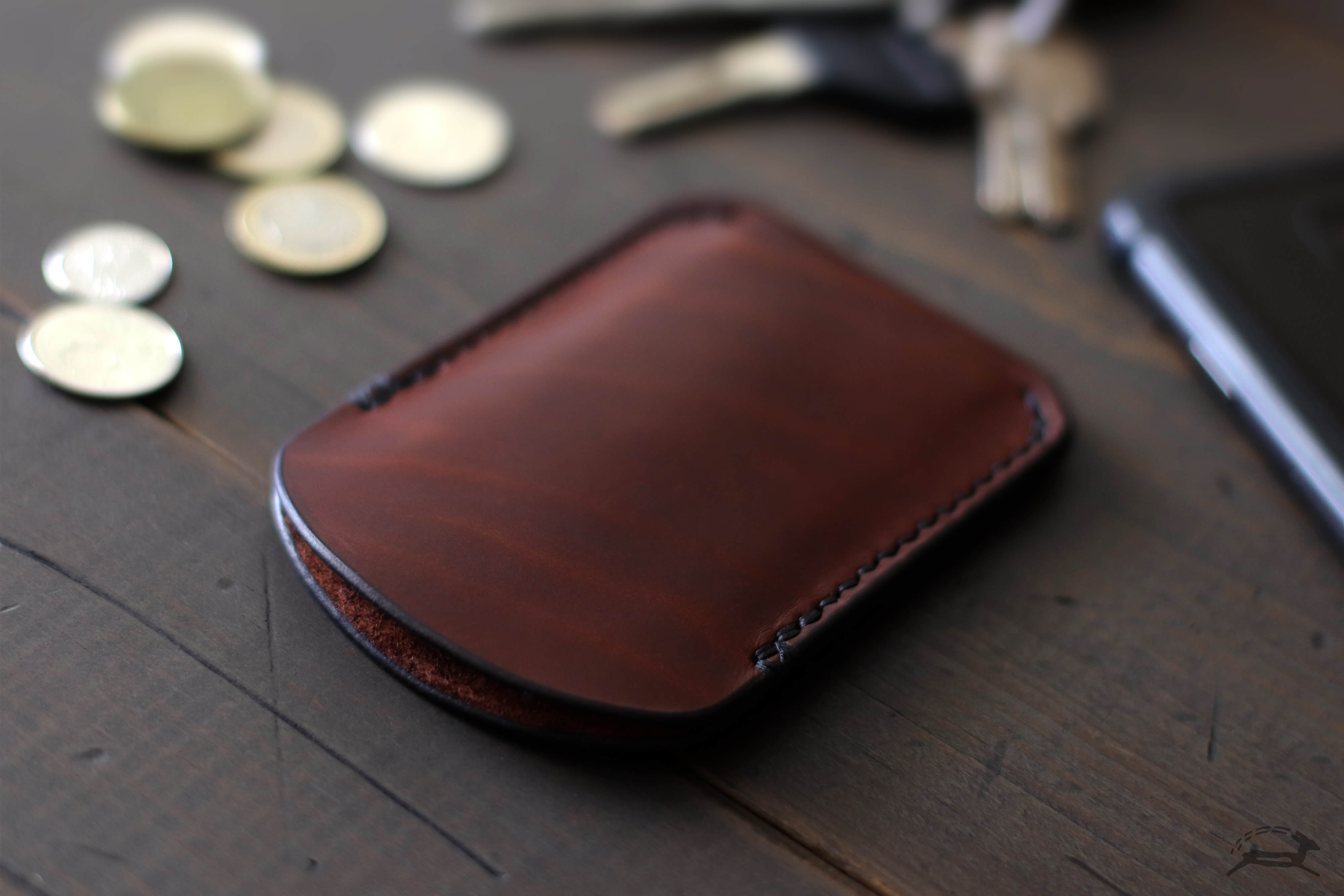 minimalist leather wallet - OCHRE handcrafted