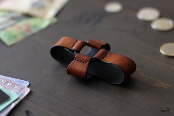 simple leather card holder - OCHRE handcrafted