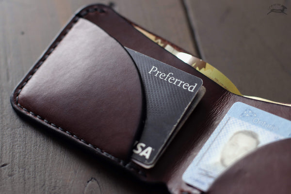slim leather billfold - OCHRE handcrafted