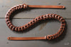 tan leather strap with chain link construction - OCHRE handcrafted