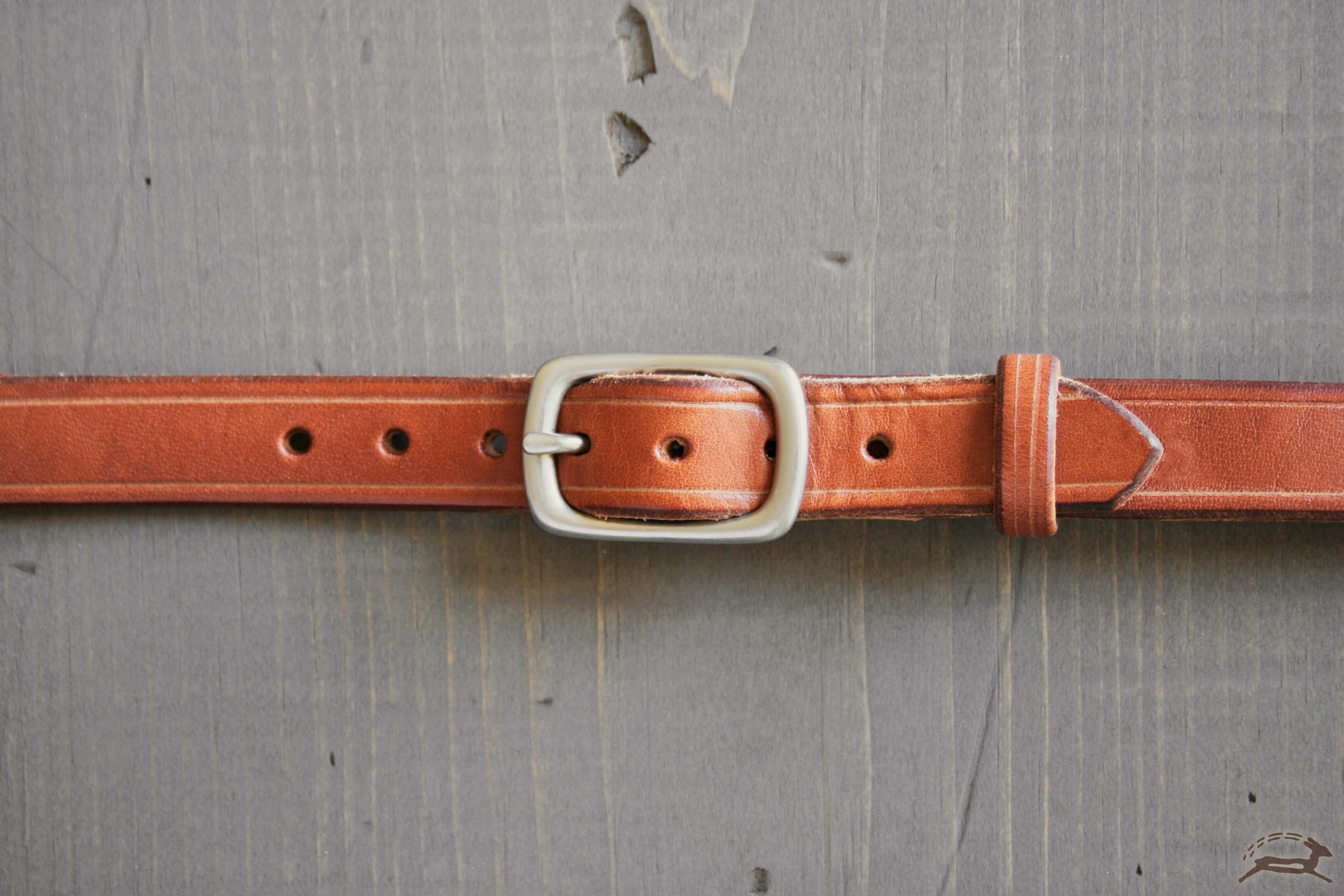 thin leather belt - OCHRE handcrafted