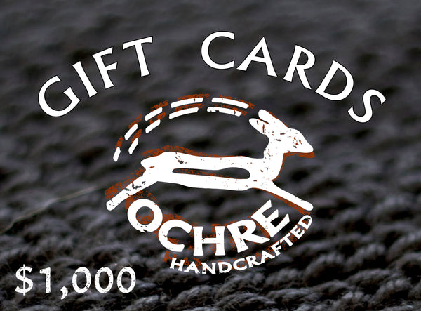 OCHRE handcrafted | GIFT CARDS