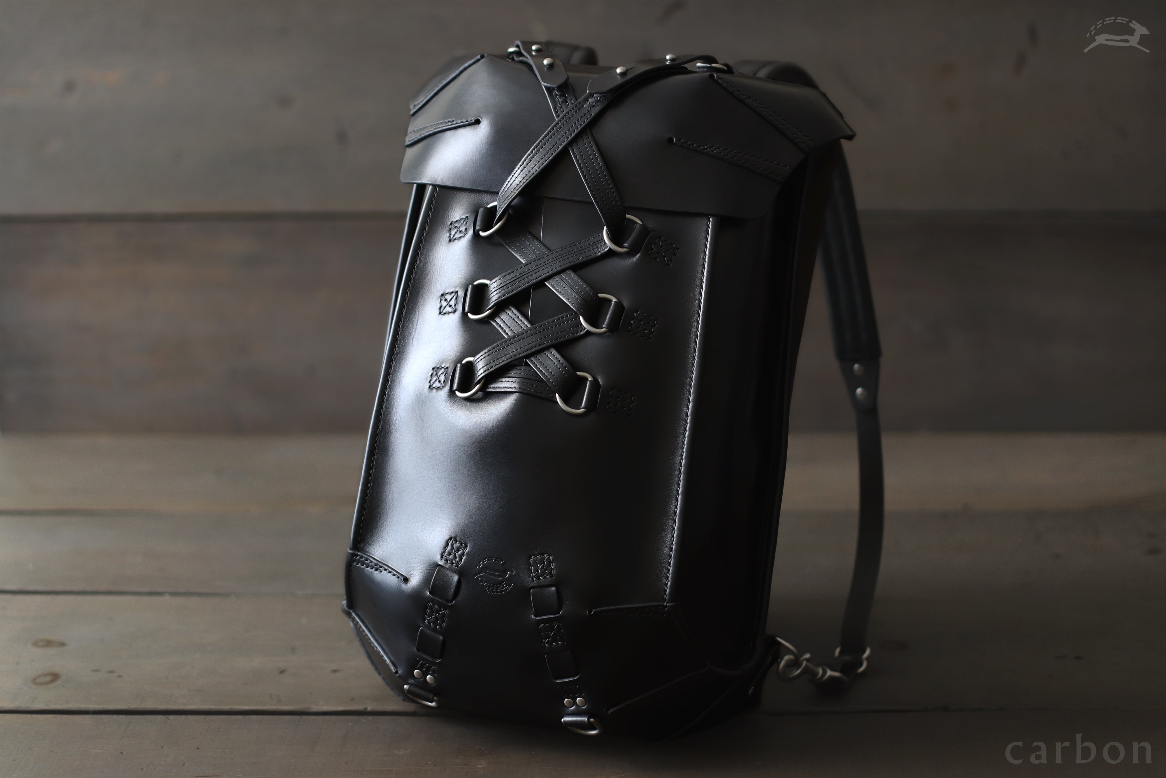 Black Leather Rucksack - OCHRE handcrafted