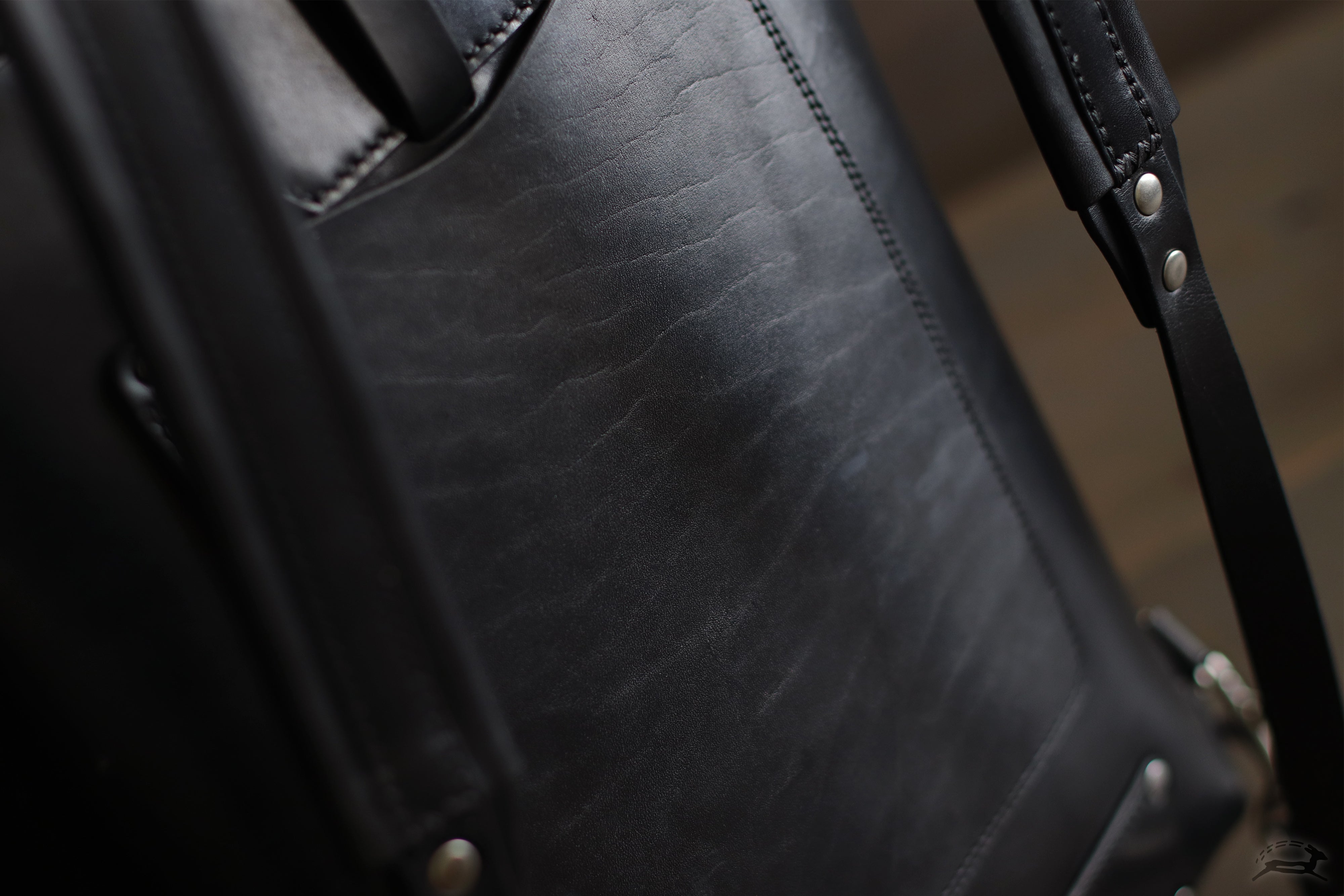 Black Rustic leather backpack