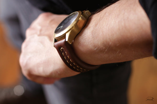 Brown Leather Watch Strap