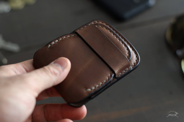 Brown Leather edc pocket dump - OCHRE handcrafted