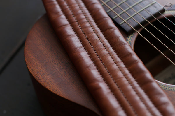 Cushioned Leather Guitar Strap