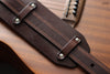 Dark Brown Leather Guitar Strap