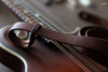 Dark Brown Leather Mandolin Strap