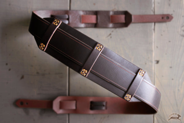 Handcrafted Leather Guitar Strap - VITAGE style