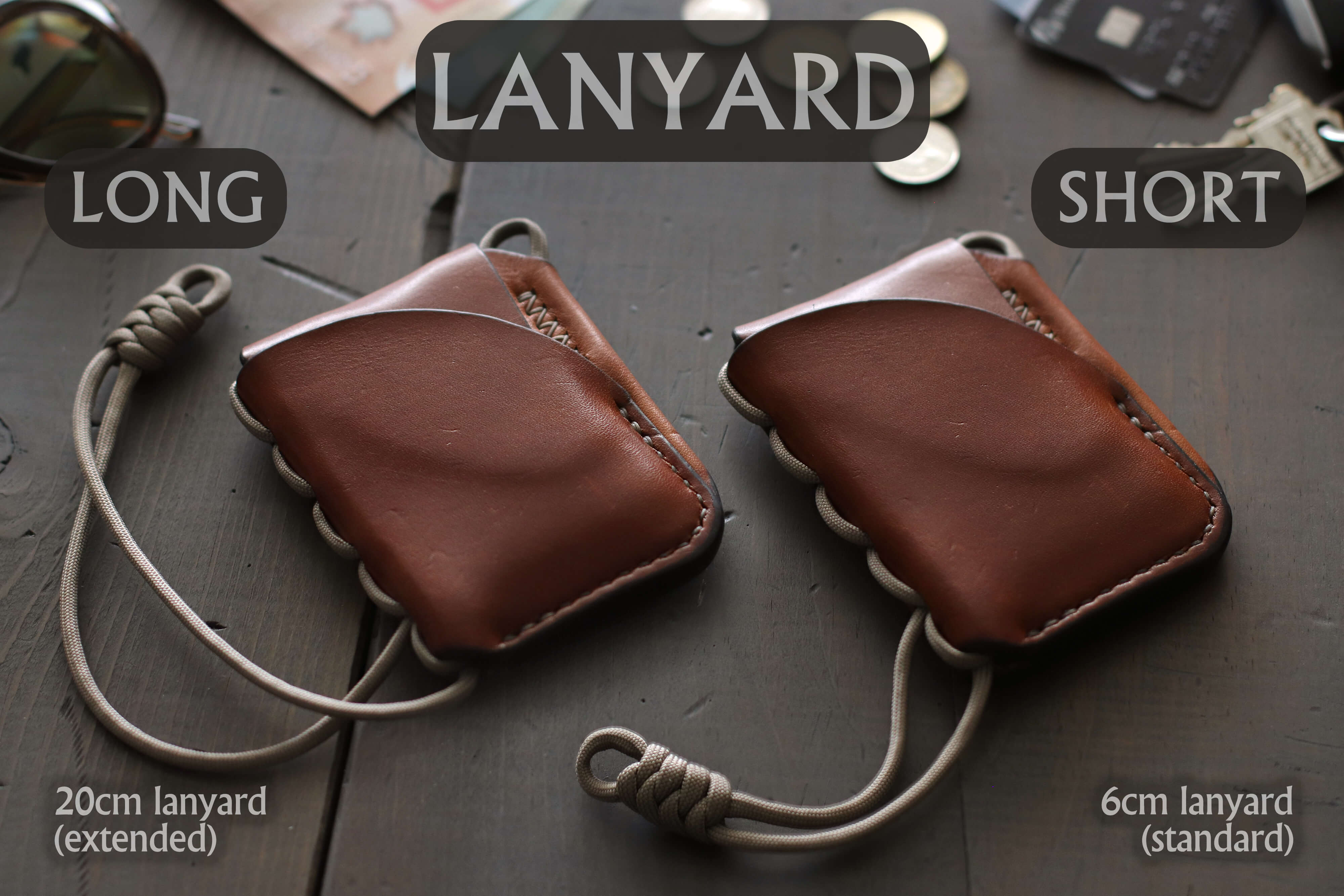 Handmade Leather Wallet with Biker Lanyard - OCHRE handcrafted