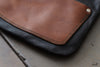 Handmade Leather and Cancvas Shoulder Bag