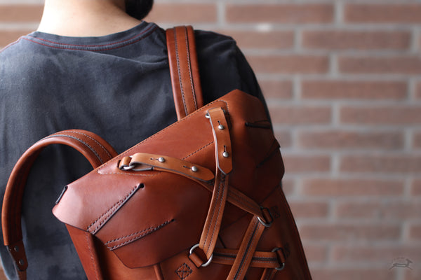 Handmade Leather edc Backpack