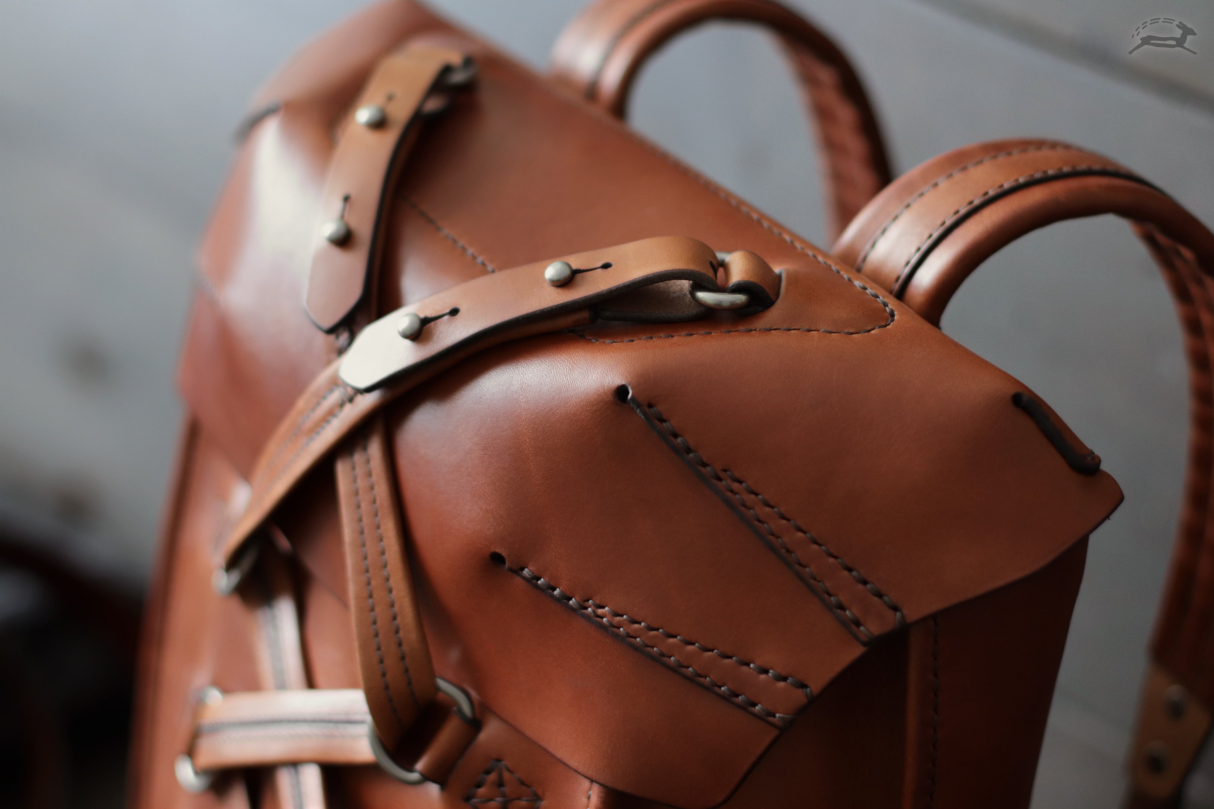 Handmade leather backpack - OCHRE handcrafted
