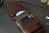 Handmade leather wallet with slim cash pocket - OCHRE handcrafted