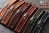 Handmade leather watch straps color options