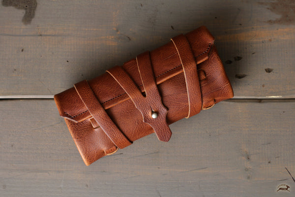 Leather Pencil Wrap - OCHRE handcrafted