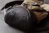Leather and Canvas bag with lash points OCHRE Handcrafted