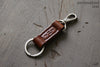 Monogrammed Leather Keychain